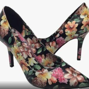 Nine West Jackpot Floral Pumps Size 9M High Heels Stilettos Pointy Toe Flowers